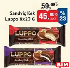 ŞÖLEN LUPPO SANDVİÇ KEK 8X23 G